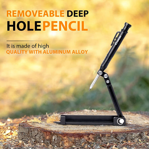 Saker scribing tool pencil holder provides secure marking control
