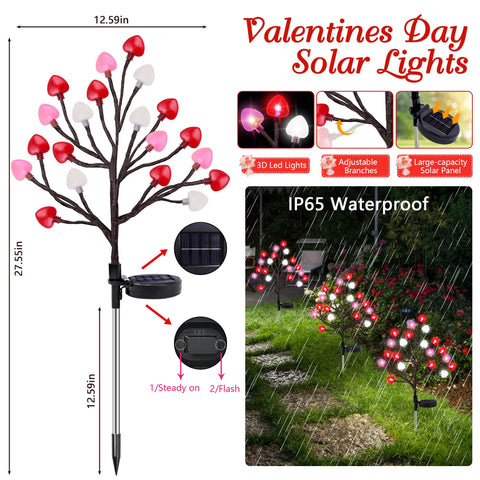 Sakayo warm LED hearts create cozy ambience for patios and gardens.