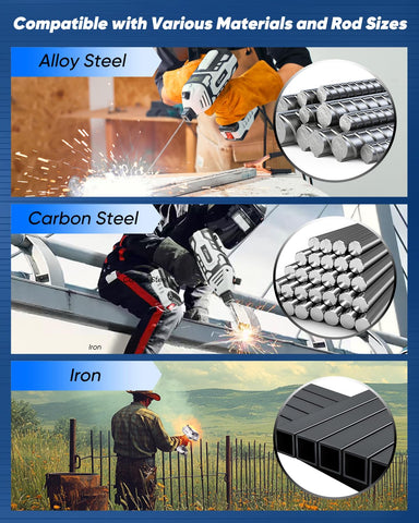 Saker supports 3/32-inch rods for reliable starts and wider usage
