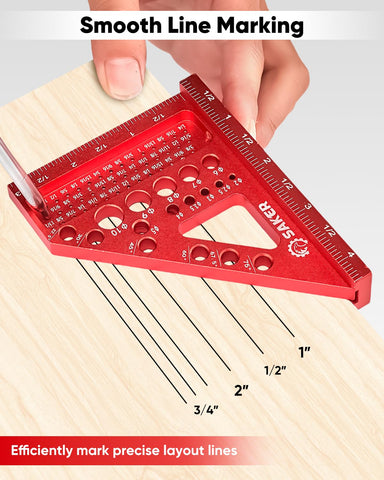 Saker 3D Square drill-bit sizing feature aids accurate hole placement
