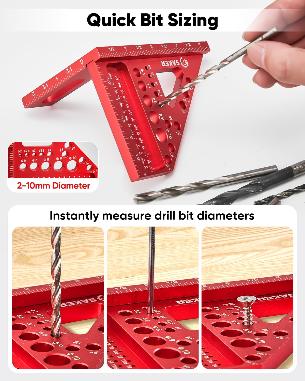 Saker 3D Square quick-layout view for fast on-site markings