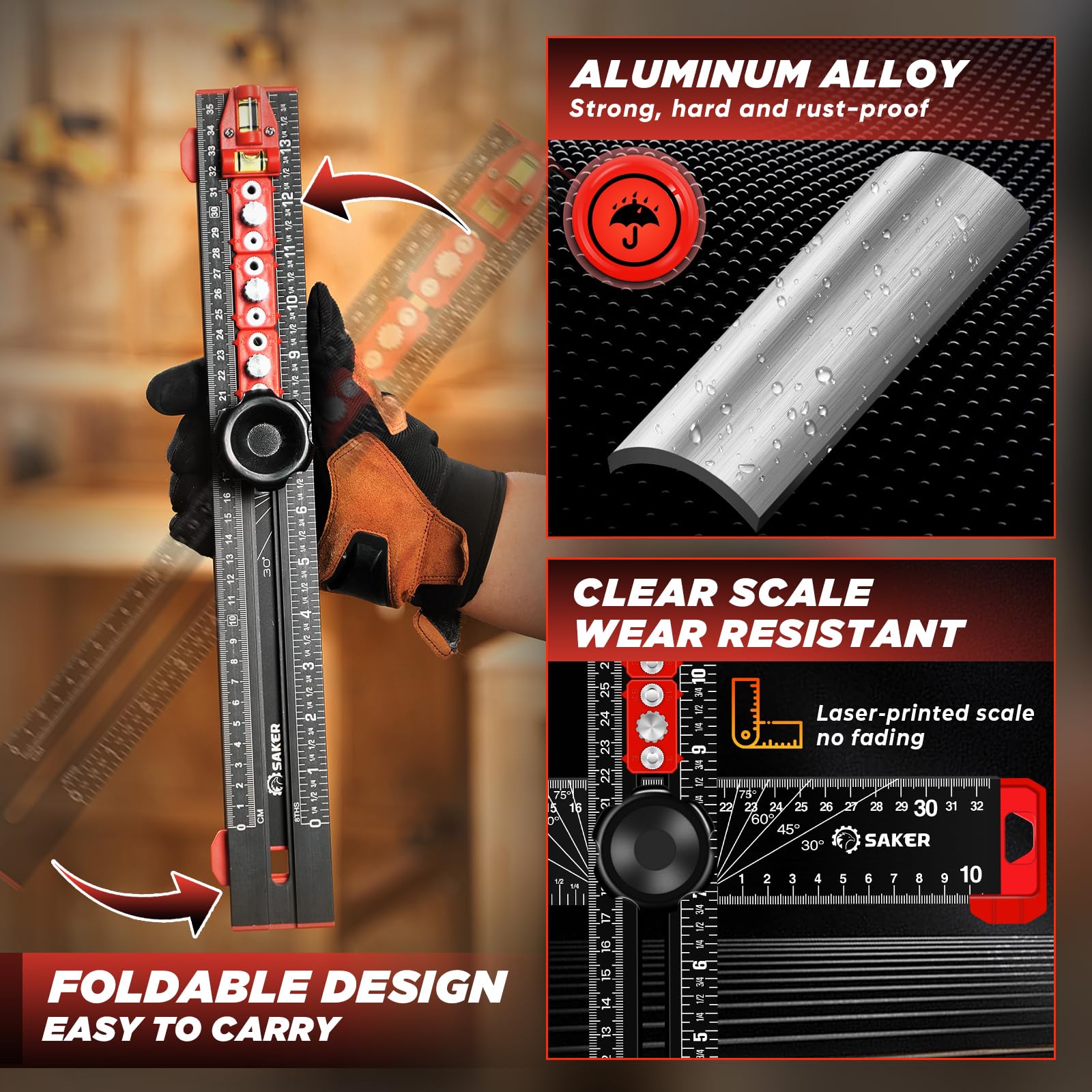 Saker cabinet hardware jig for accurate handle placement