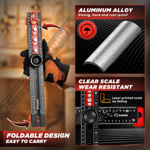 Saker cabinet hardware jig for accurate handle placement