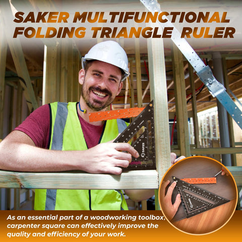 Saker carpenrer square tool reliable for office and field use.