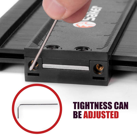 Saker Contour Gauge ABS plastic is rustproof and durable.