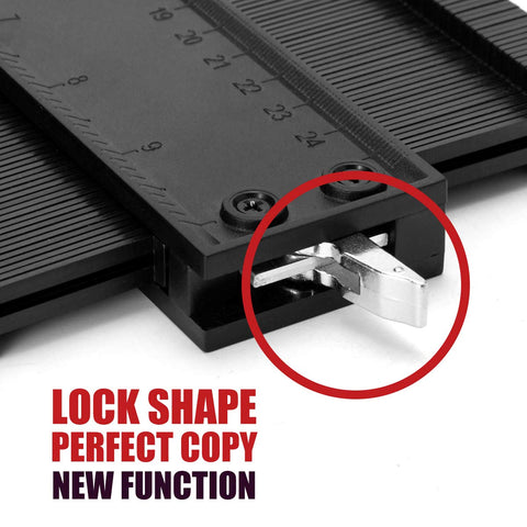 Saker Contour Gauge adjustable tension enables customized fitting.