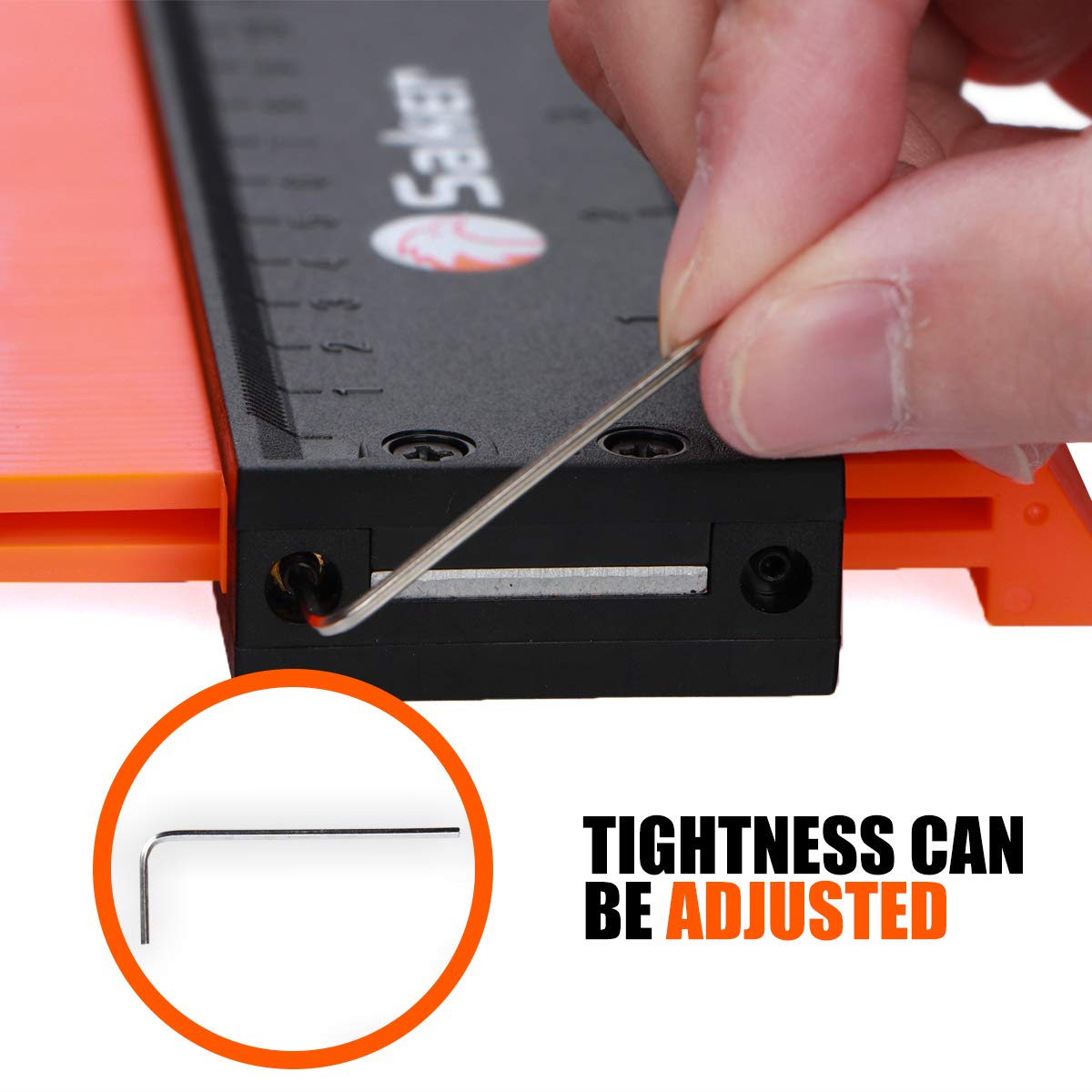 Saker Contour Gauge easy-to-use template creator speeds layout and marking.