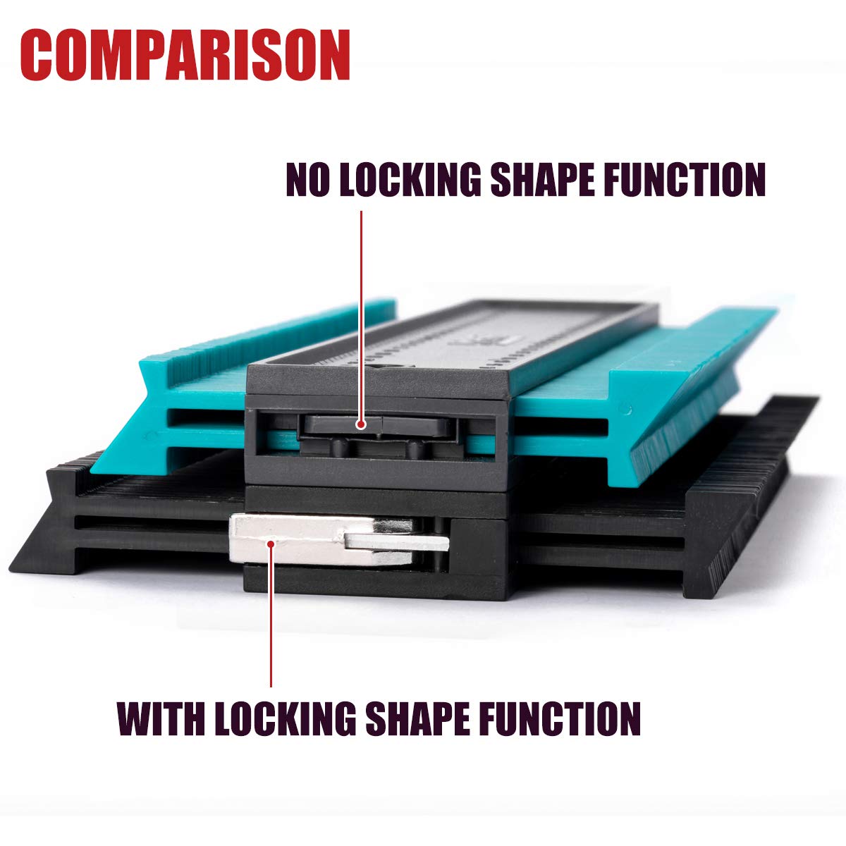 Saker Contour Gauge enables quick contour copying on curved objects.