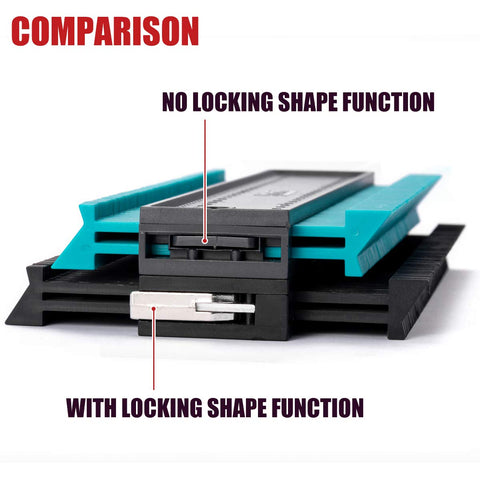 Saker Contour Gauge enables quick contour copying on curved objects.