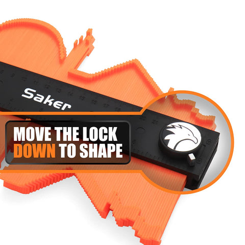 Saker contour gauge unlimited connection captures irregular outlines quickly