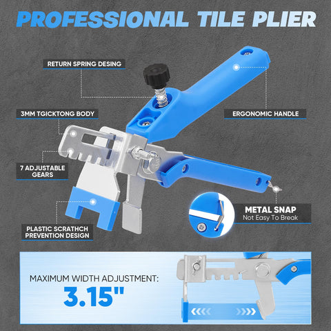Saker disposable tile leveling clips in 500-count secure tile position quickly.