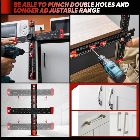 Saker dual-axis bubble level aiding level and plumb setup