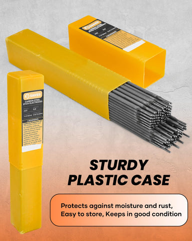 Saker E6013 easy arc-start feature for smoother weld starts
