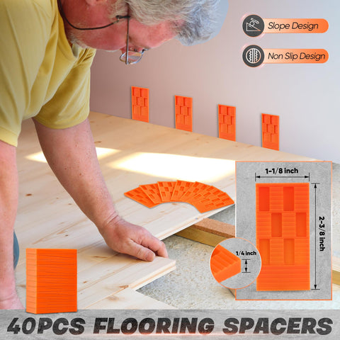Saker spacer design stays in place for stable setup near corners