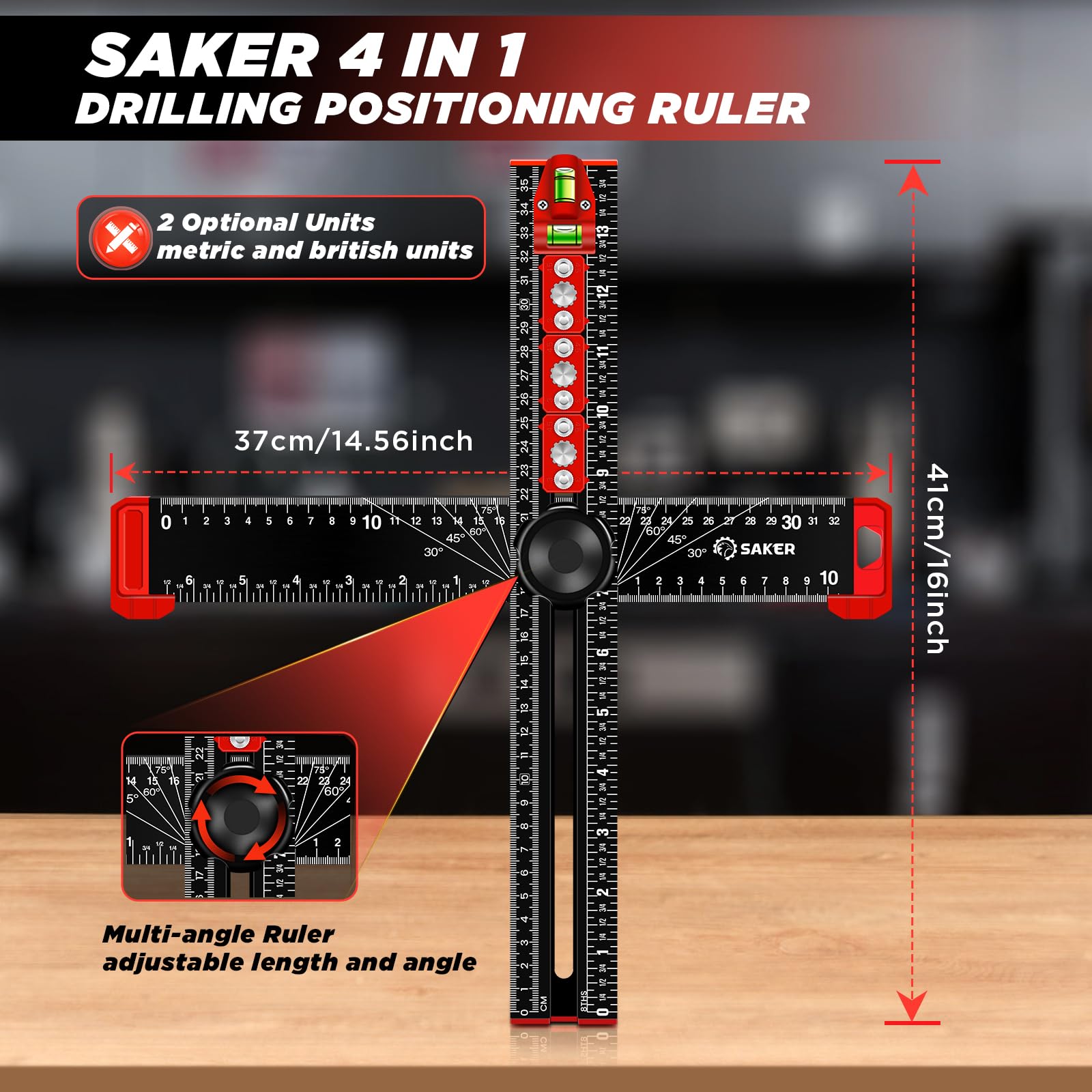 Saker marking gauge function enabling accurate marks
