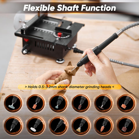Saker mini table saw angle adjustment for precise 0 to 90 degree cuts