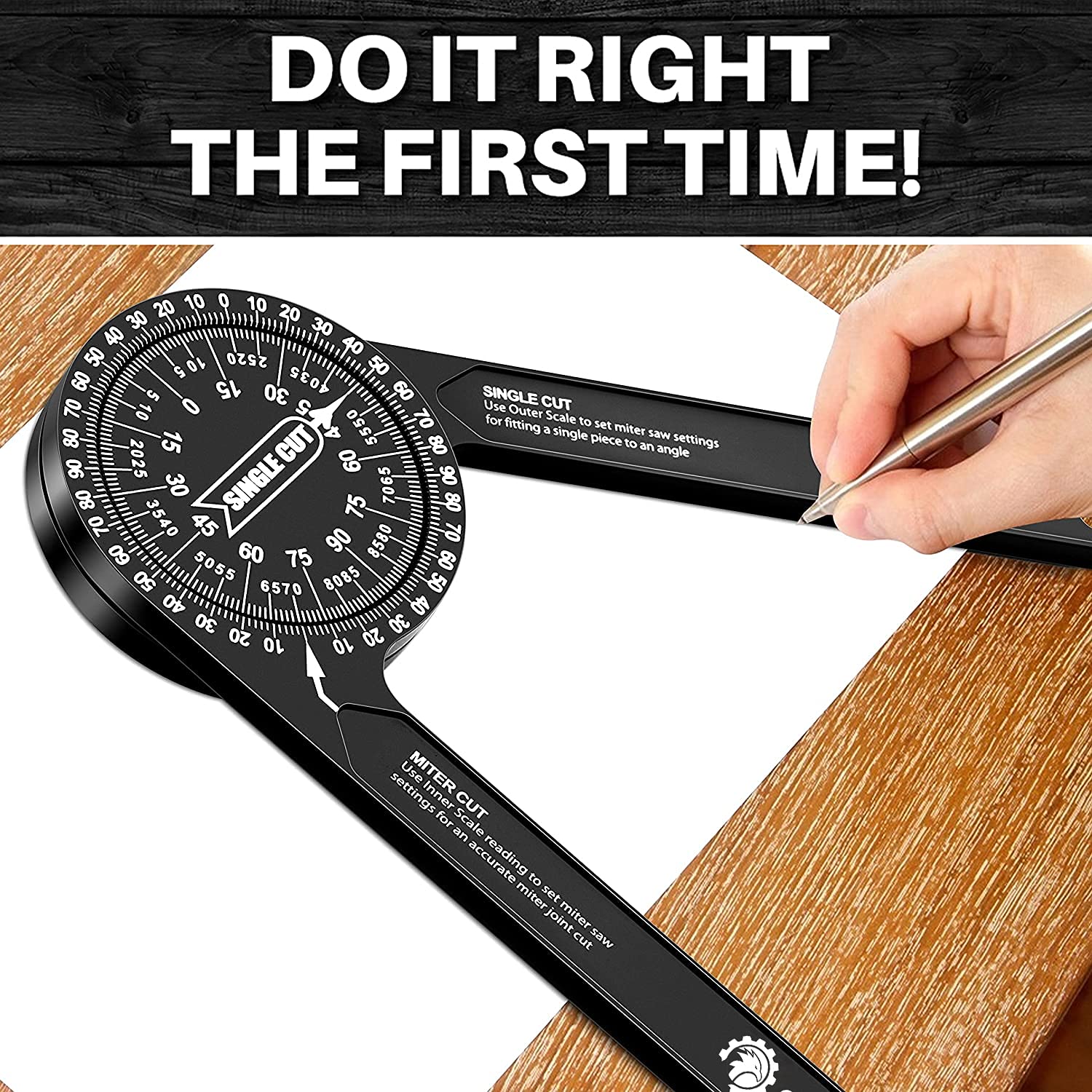 Saker protractor is lightweight and portable for on-site use.