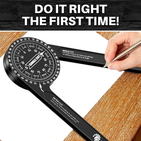 Saker protractor is lightweight and portable for on-site use.