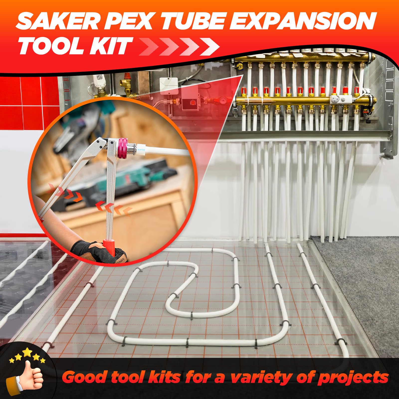 Saker expansion kit includes eco-friendly lubricant for easier expansion