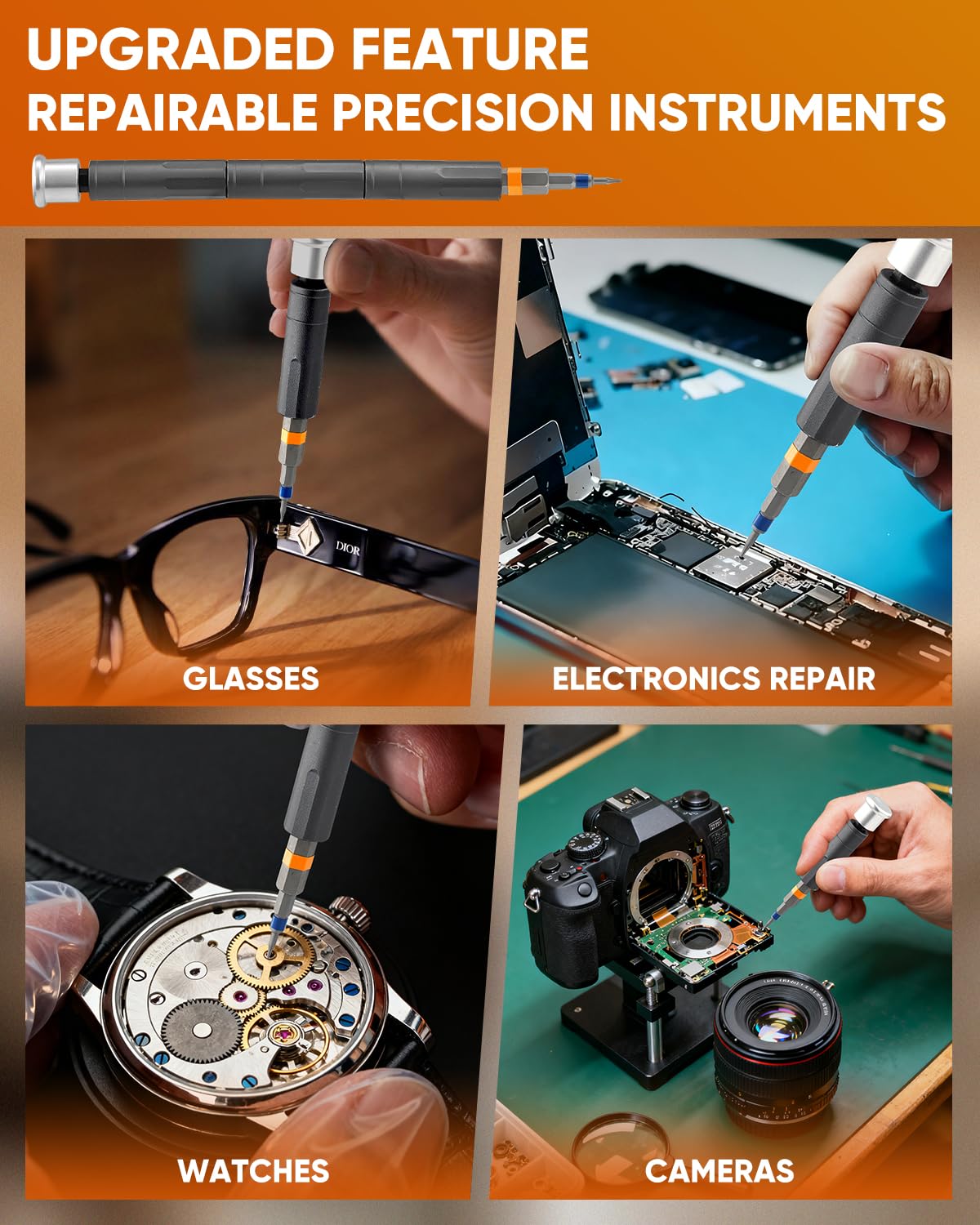 Saker portable case keeps parts organized for DIY tasks.