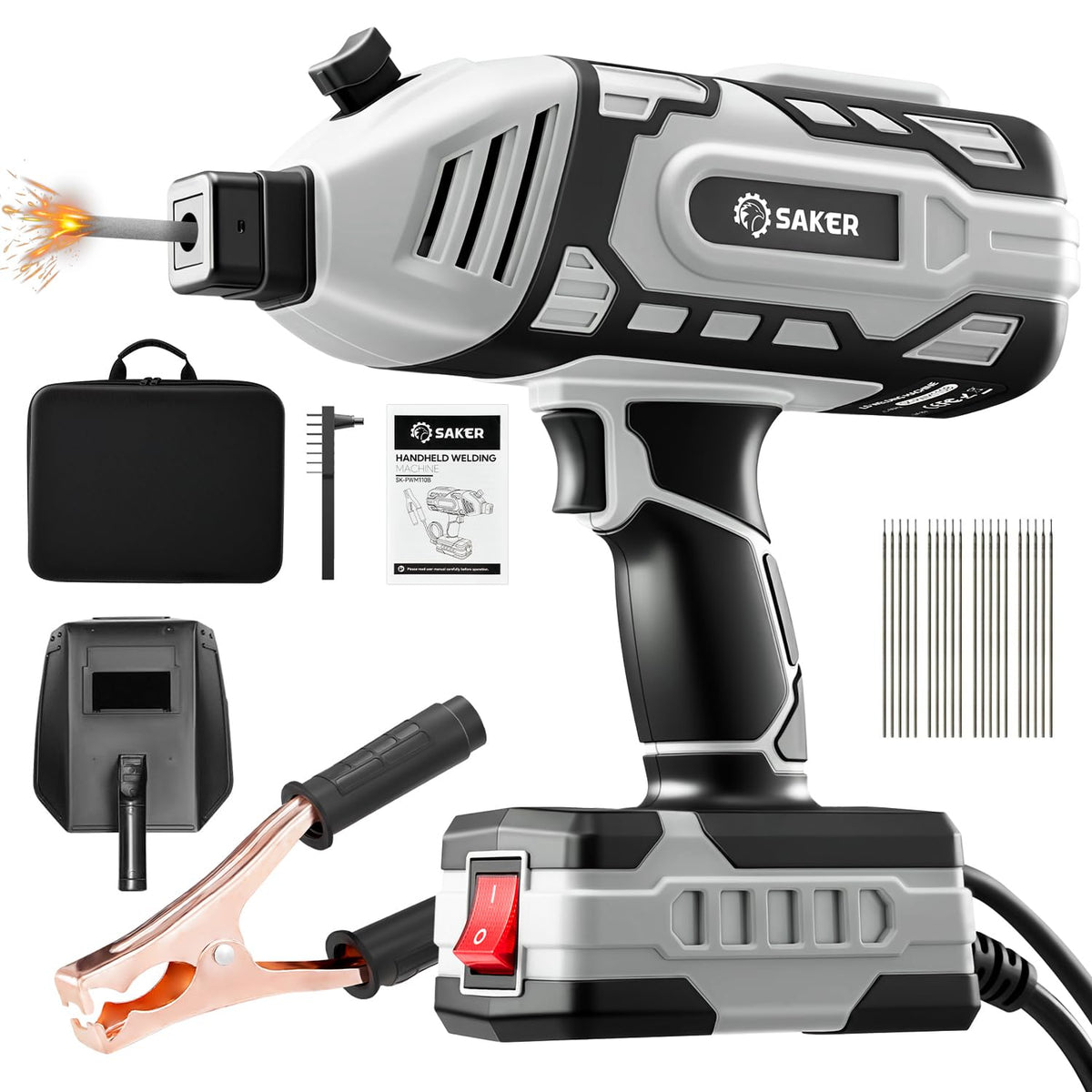 Saker portable welder with IGBT inverter ensuring stable arc for clean welds