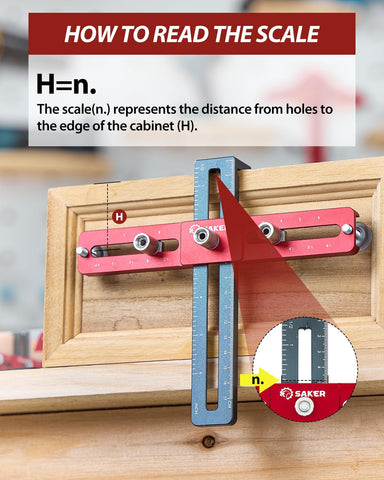 Saker professional cabinetmakers tool for efficient, accurate hardware installation.