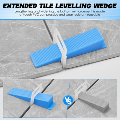 Saker professional-grade tile leveling system for accurate laying on walls and floors.