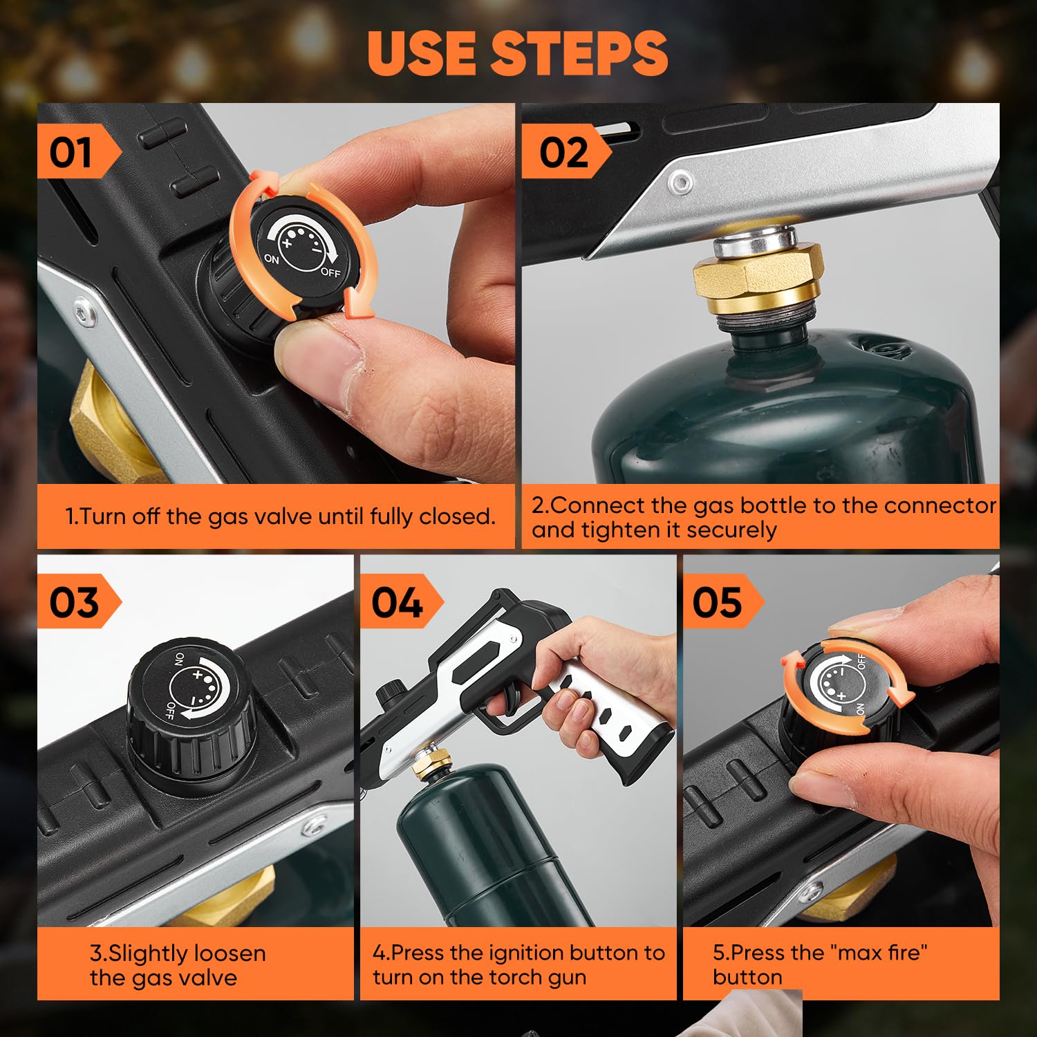 Saker propane torch versatile for DIY and outdoor projects