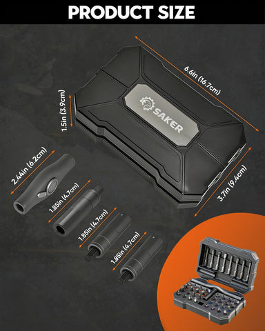 Saker redesigned compact storage case close-up for tidy organization and gifting.