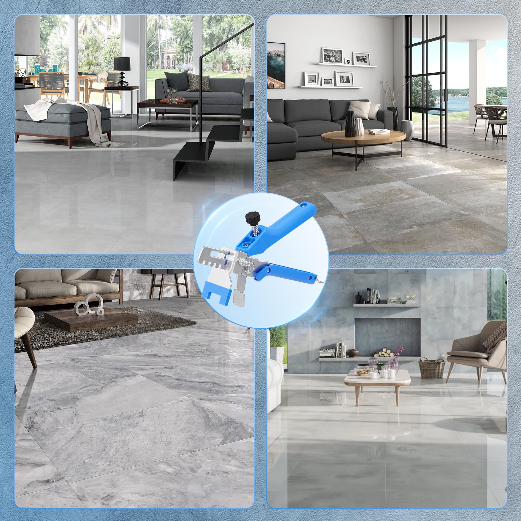 Saker tile leveling system durable design for long-term use.