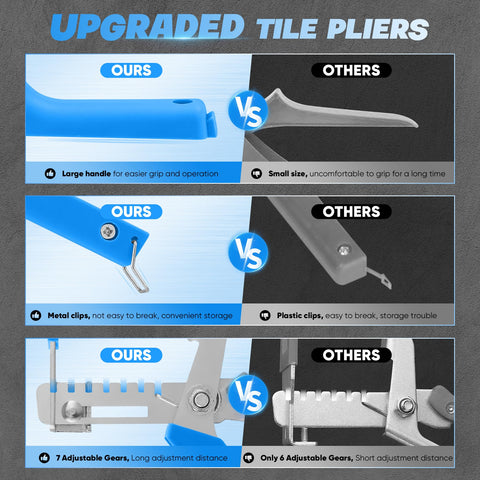 Saker Tile Leveling System metal buckle ensures secure connections.