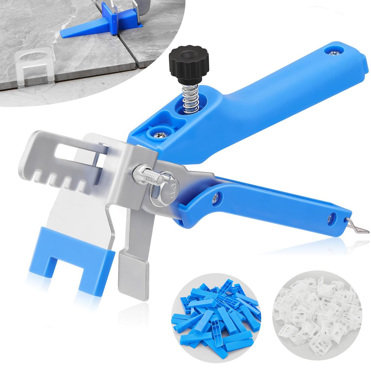 Saker Tile Leveling System pliers for precise tile alignment.