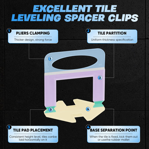 Saker tile leveling wedges 100 pcs hold tiles firmly with a minimal grout joint.