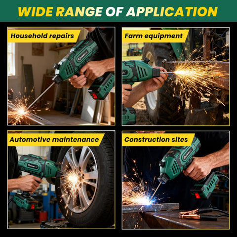 SakerPlus 110V welder compatible with generator power on-site