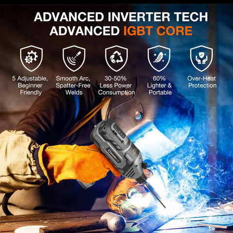 SakerPlus 110V welder ready for generator use on remote sites