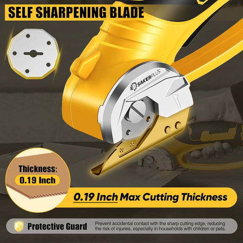 SakerPlus safety lock demonstrates secure operation during crafting tasks.
