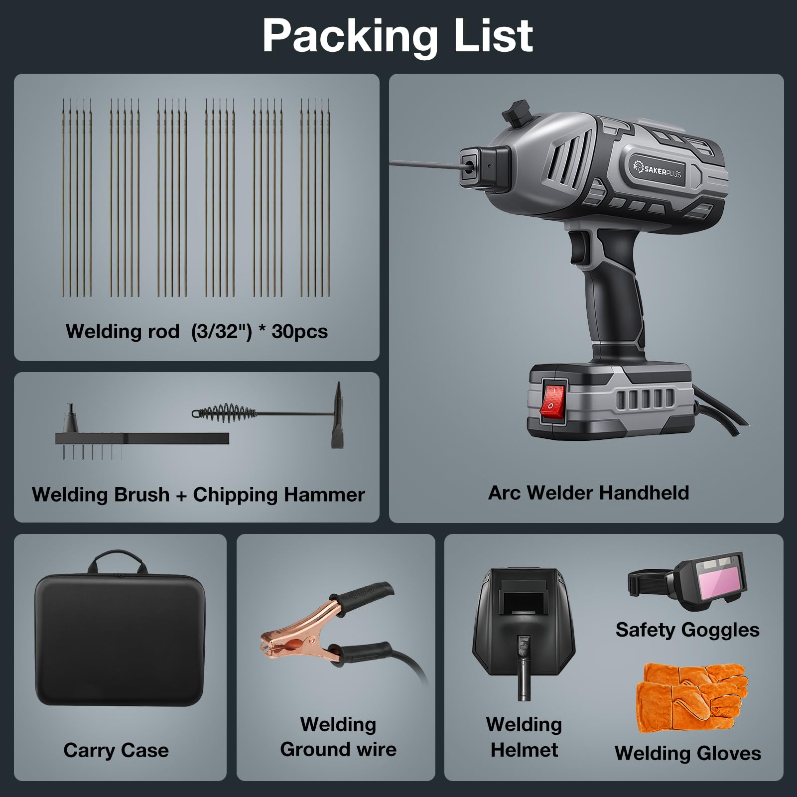 SakerPlus durable carry case welding helmet for safe transport