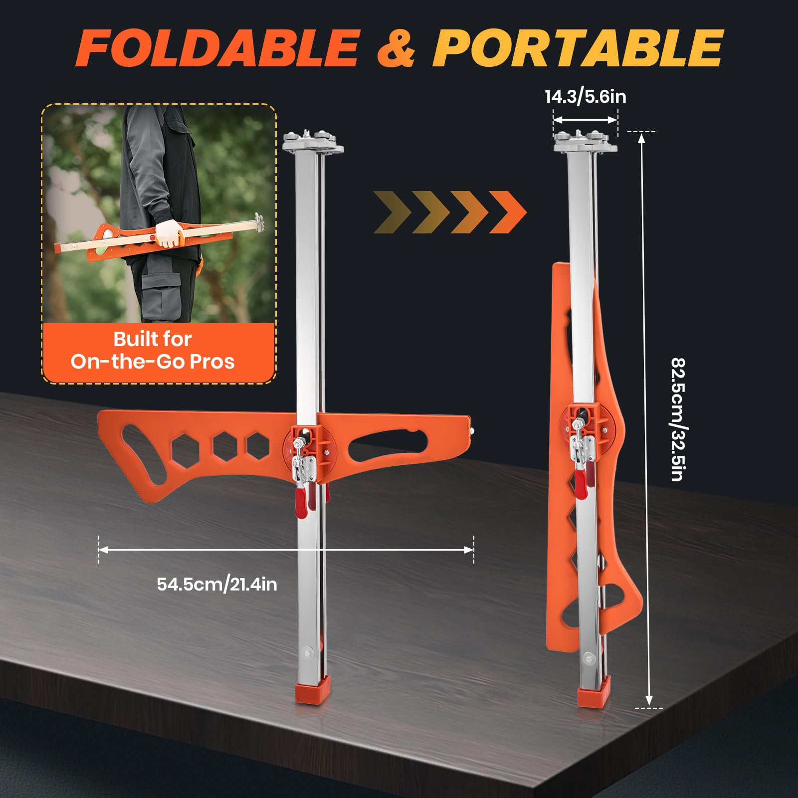 SakerPlus foldable drywall cutter extended-handle for tight spaces.