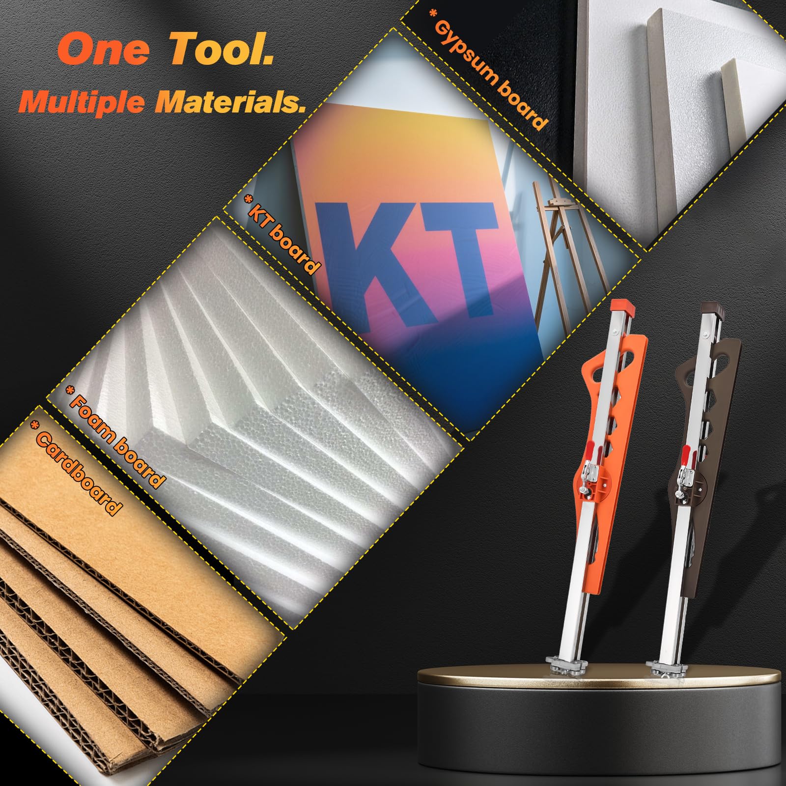 SakerPlus in use cutting a drywall panel with precision.