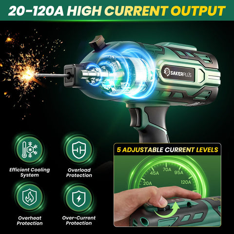 SakerPlus includes 25 welding rods for immediate use