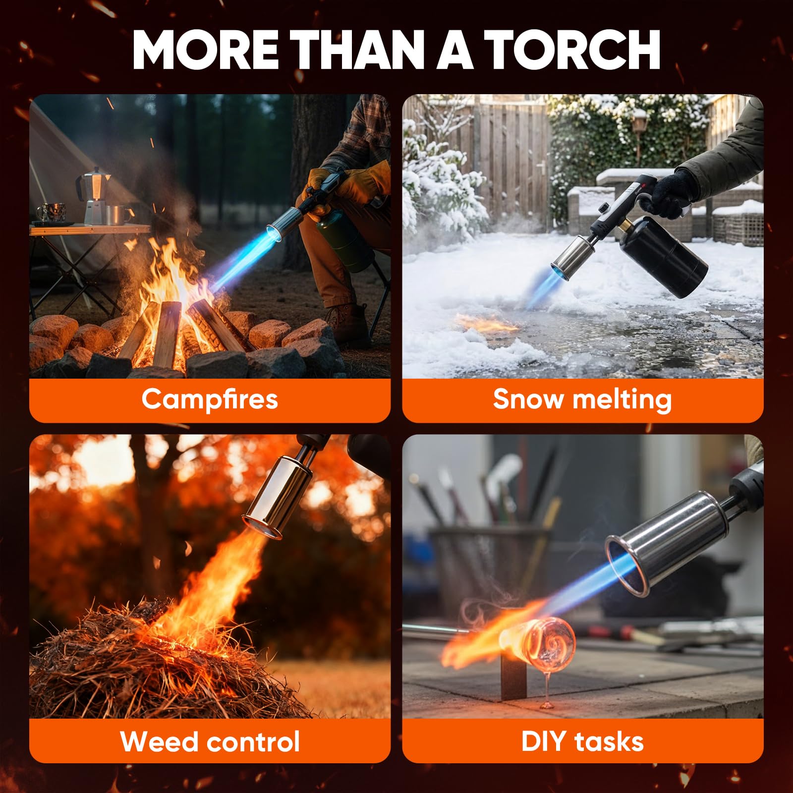 SakerPlus durable torch with guidelines for lasting performance
