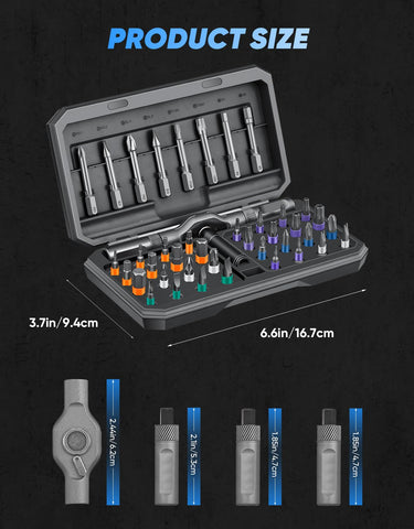 S2 steel bits ensure durability for frequent repairs.