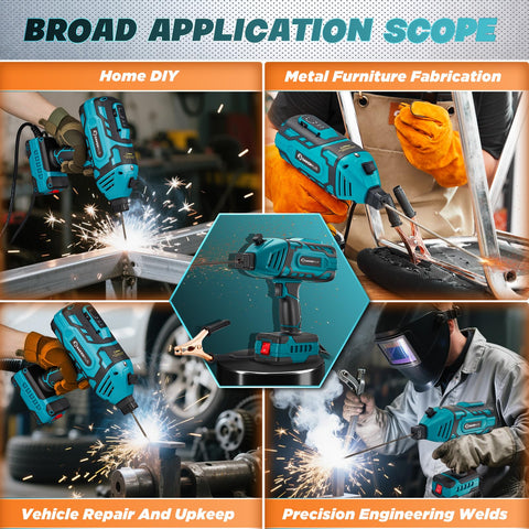 SakerPlus welding output 20-120 amps offers flexibility for various metal thicknesses.