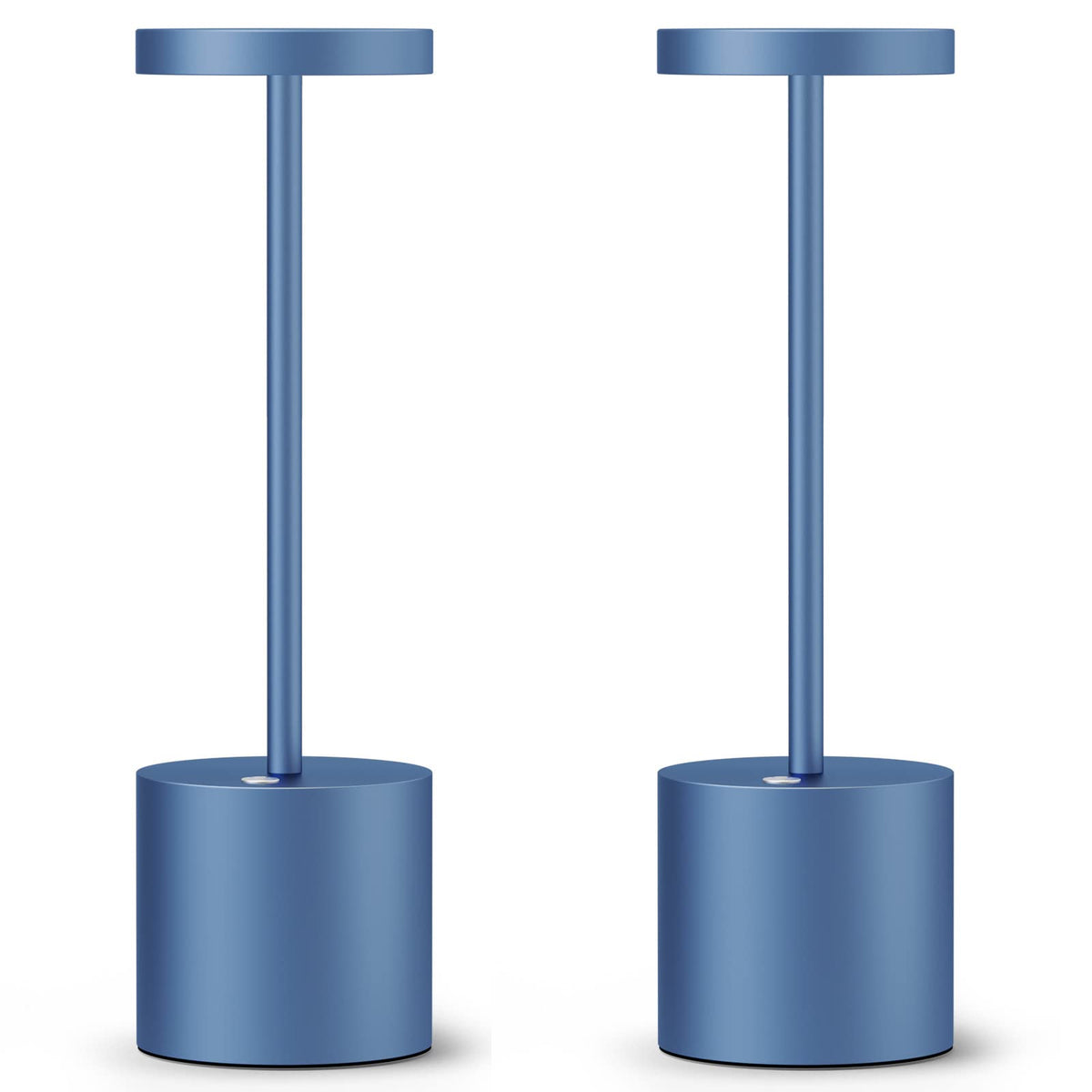 SAKRINGT 2-pack cordless table lamp blue for versatile home lighting