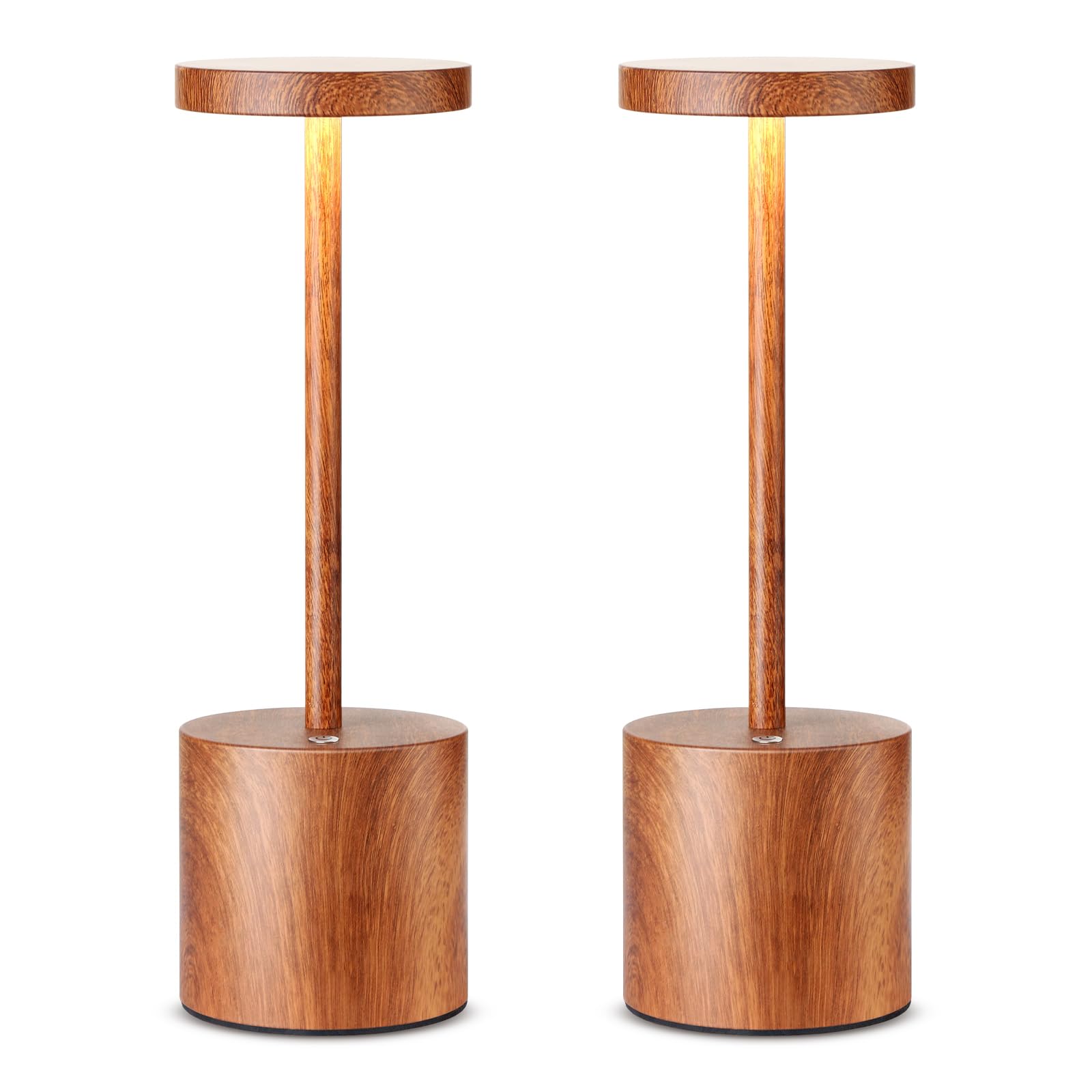 SAKRINGT 2-pack cordless table lamp offering portable ambient lighting for any room.