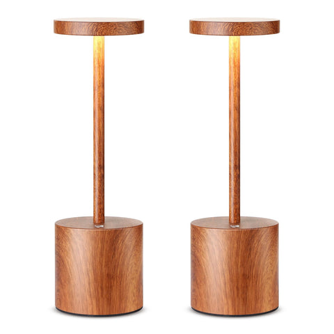 SAKRINGT 2-pack cordless table lamp offering portable ambient lighting for any room.