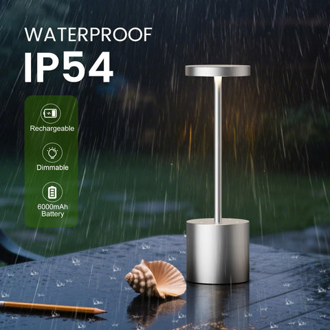 SAKRINGT 5000mAh rechargeable battery table lamp offers cordless outdoor use