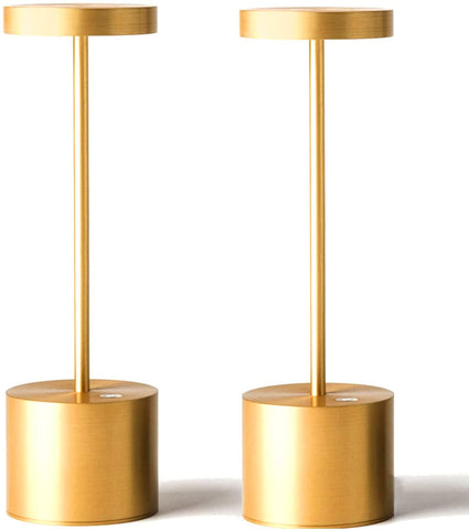 SAKRINGT battery-powered table lamp pack provides portable ambient light for events.