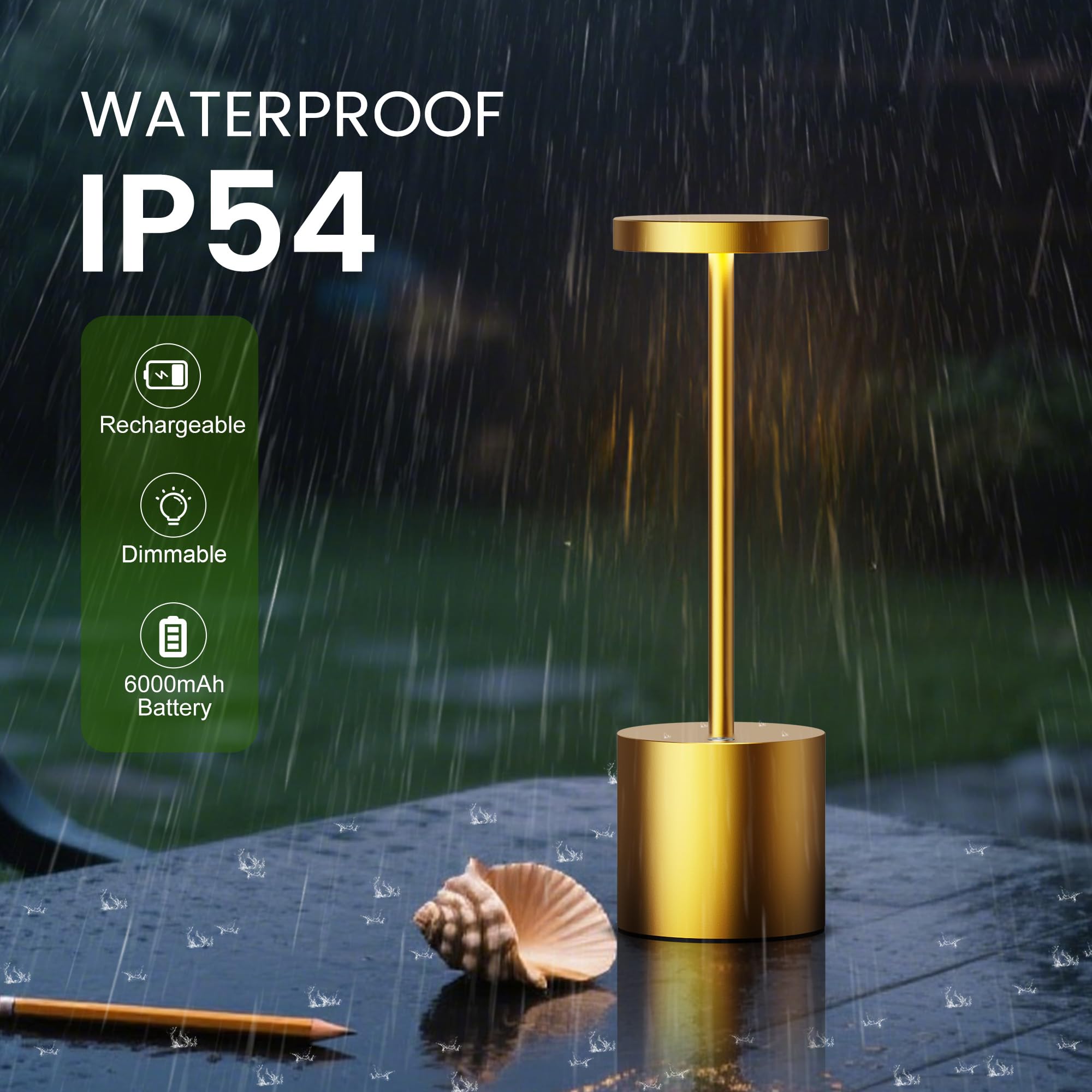 SAKRINGT rechargeable-table-light 2pack demonstrates cordless convenience for patios and restaurants.