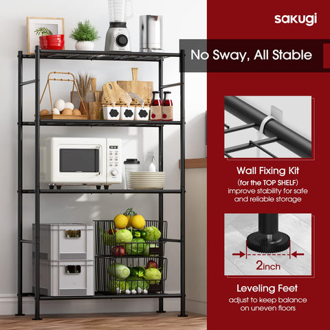 Sakugi closet organization shelf emphasizing versatile storage for clothes and boxes